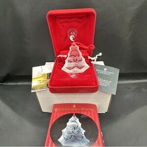 1999 Waterford Crystal Ornament-Twelve Days of Christmas- 5 Golden Rings w/ Box